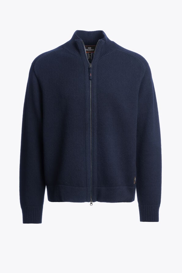 Parajumpers LEVICO - FULL-ZIP CARDIGAN BLUE NAVY 26WMPMKNLW03P280316
