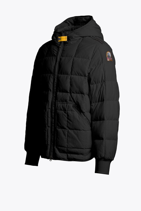 Parajumpers NIPAWIN - HOODED JACKET BLACK 26WMPMPUQD03P330541
