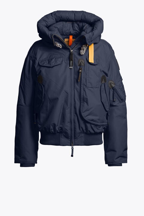Parajumpers GOBI - HOODED BOMBER BLUE NAVY 26WMPWJKMA31P510316