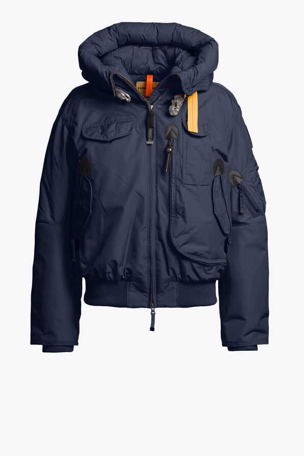 Parajumpers GOBI - HOODED BOMBER BLUE NAVY 26WMPWJKMA31P510316