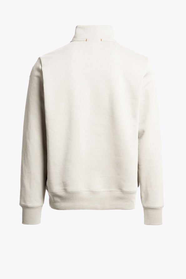 Parajumpers BROAD PEAK - 하프 집 플리스 WARM IVORY 26WMPMFLEY20P160132