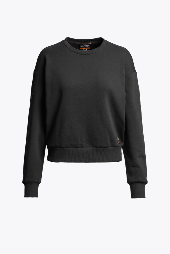 Parajumpers MATETSI - SWEATSHIRT COL ROND BLACK 26WMPWFLFJ31P650541