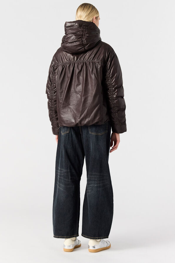 Parajumpers GRACIA - LEATHER JACKET CHESTNUT 25WMPWJKLE30P670573