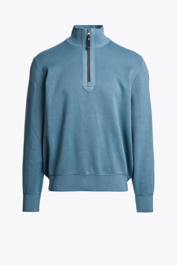 Parajumpers BASIC SCOE - HALF ZIP CARDIGAN SKY STEEL 26WMPMKNKC06P140138