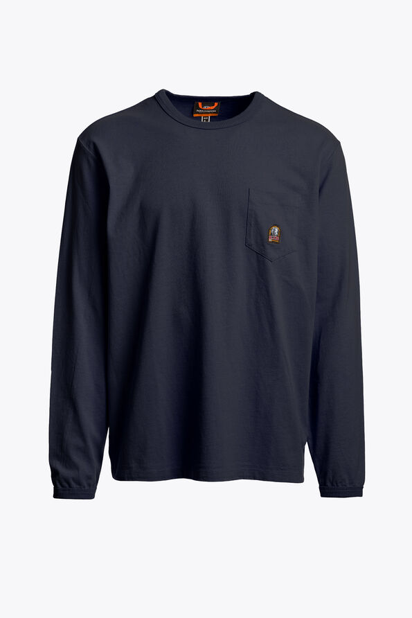 Parajumpers CASPIAN - T-SHIRT MANCHES LONGUES BLUE NAVY 26WMPMTSRJ03P200316