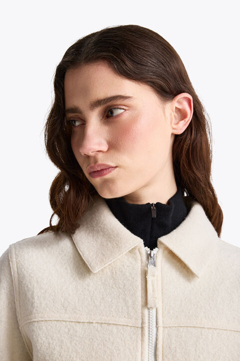Parajumpers AMALU - GIACCA IN LANA WARM IVORY 26WMPWJKLV31P690132