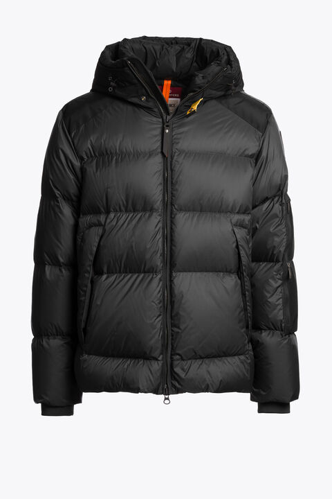 Parajumpers TYRIK - HOODED JACKET BLACK 26WMPMPUEN02P060541