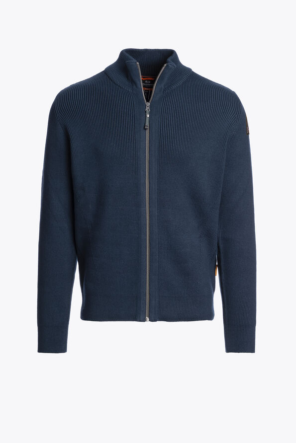Parajumpers MANNY - FULL-ZIP CARDIGAN BLUE NAVY 25WMPMKNRG02P470316