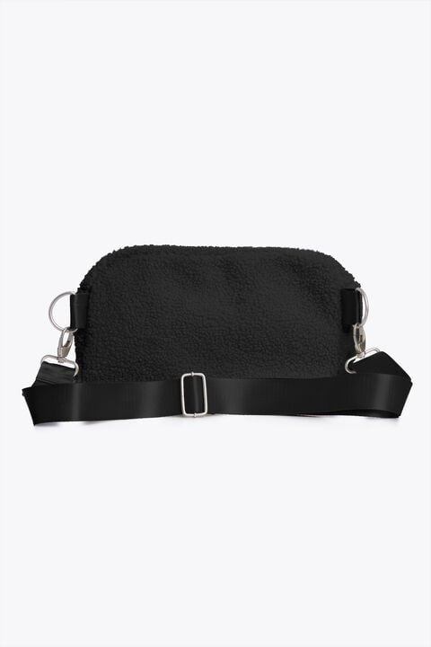 Parajumpers NORTHAM - CURLY FLEECE BELT BAG BLACK 26WMPABABA41PAN0541