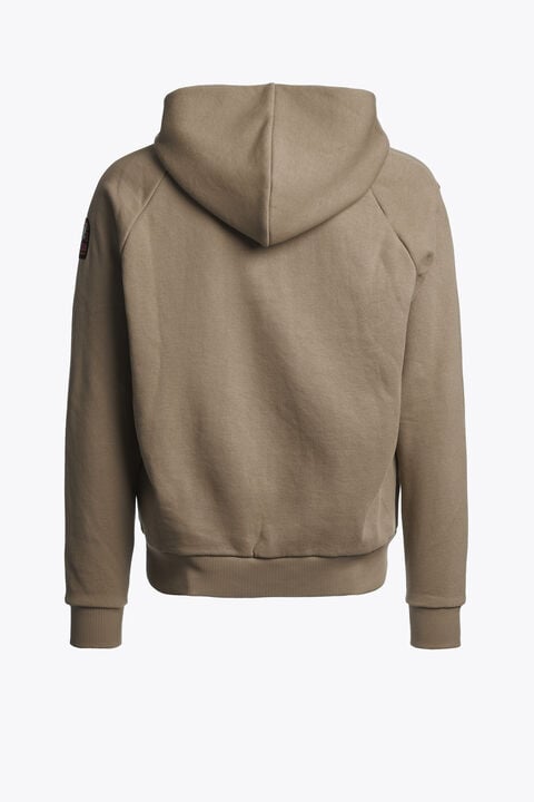 Parajumpers AIDONE - HOODED SWEATSHIRT SLATE MUD 26WMPMFLFJ02P190128