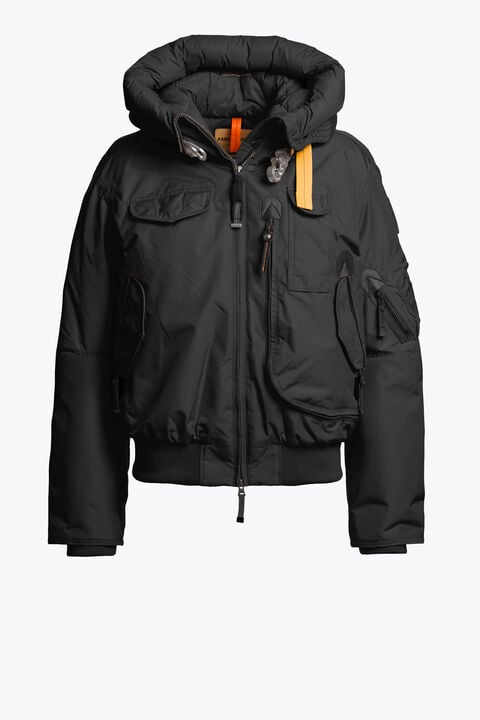Parajumpers GOBI - HOODED BOMBER BLACK 26WMPWJKMA31P510541