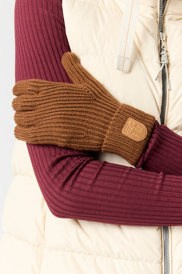 Parajumpers PLAIN - MERINO WOOL GLOVES ALMOND 25WMPAGLGL15PAT0718