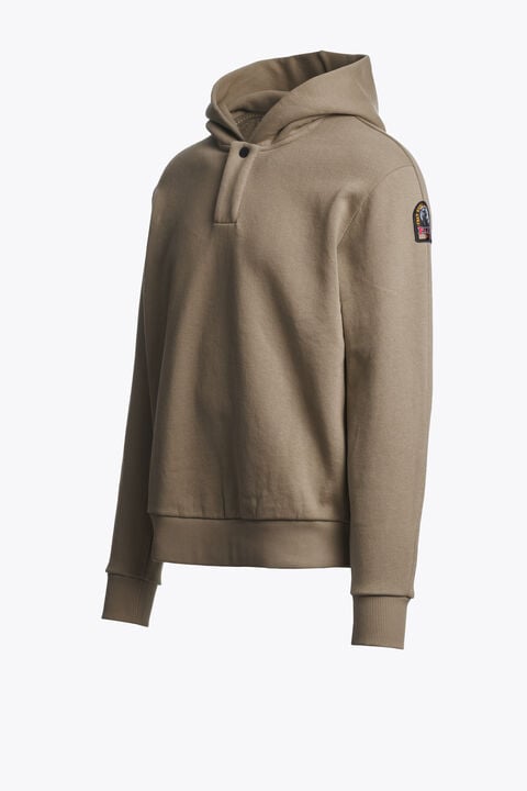 Parajumpers AIDONE - HOODED SWEATSHIRT SLATE MUD 26WMPMFLFJ02P190128