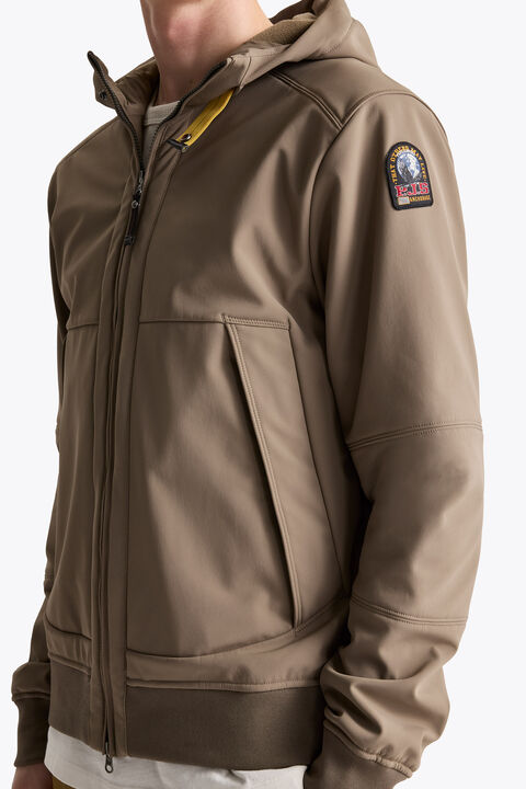 Parajumpers ABNER - WINDBREAKER JACKET SLATE MUD 26WMPMJKEE01P120128