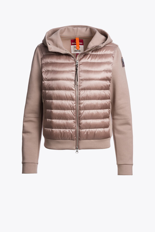 Parajumpers CAELIE - HYBRID SWEATSHIRT MAUVE GREY 26WMPWHYFP31P630121
