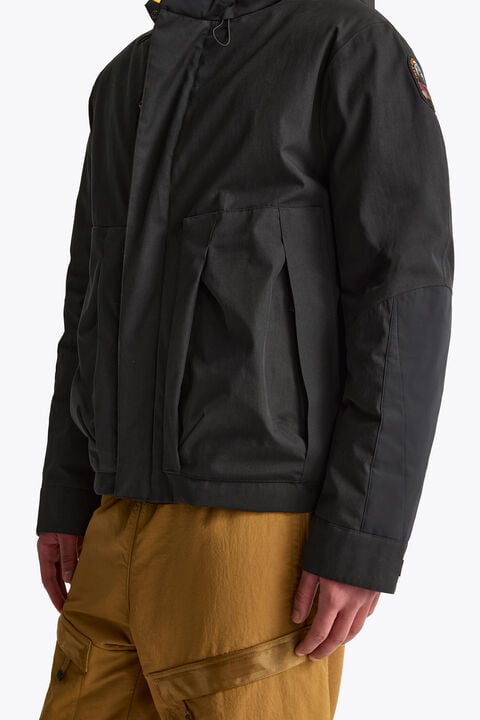 Parajumpers KOUGE - HOODED PUFFER NOWHERE - SLATE MUD 26WMPMJKBI01P22B073