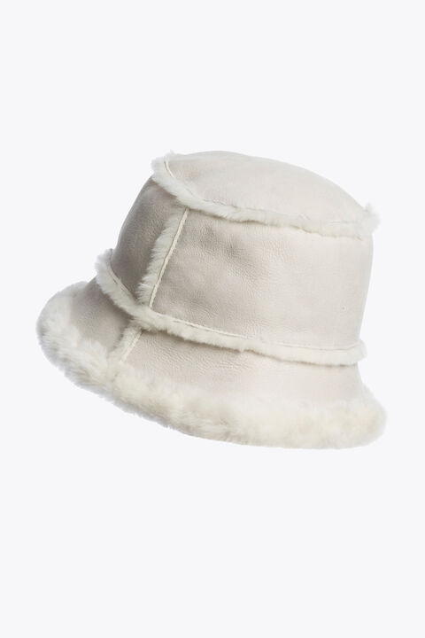Parajumpers SHEARLING - BUCKET HAT CHATEAU GREY 25WMPABUHA32PAD0110