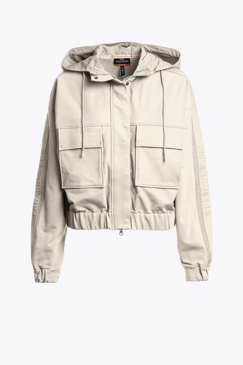 Parajumpers SALVAGE - HOODED FLEECE FADED SAND 26SMPWFLBG32P840287