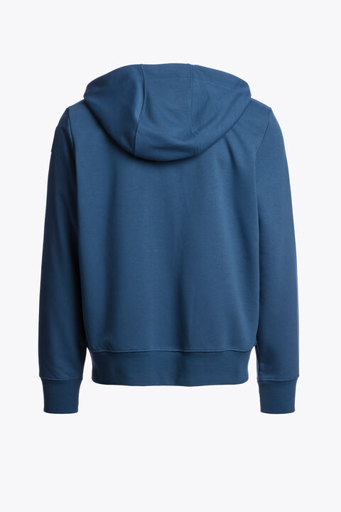 Parajumpers CHARLIE EASY - HOODED FLEECE TRUE BLUE 26SMPMFLEY24P100276