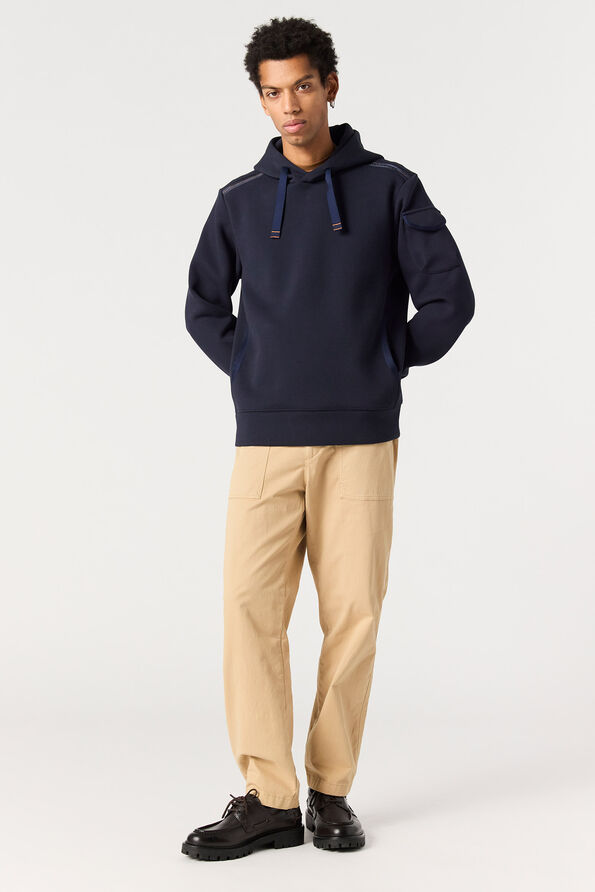 Parajumpers IKE - HOODED FLEECE BLUE NAVY 25WMPMFLPV01P570316