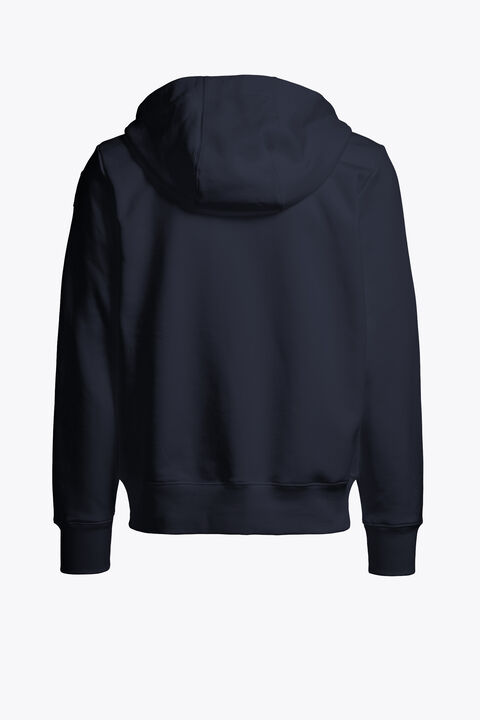 Parajumpers CHARLIE EASY - HOODED SWEATSHIRT BLUE NAVY 26WMPMFLEY24P160316