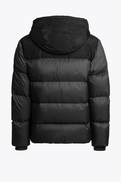 Parajumpers TYRIK - HOODED JACKET BLACK 26WMPMPUEN02P060541