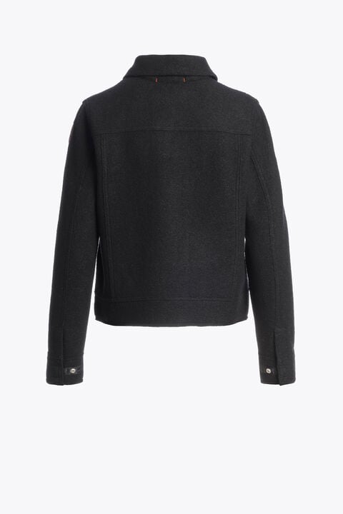 Parajumpers AMALU - WOOL JACKET BLACK 26WMPWJKLV31P690541