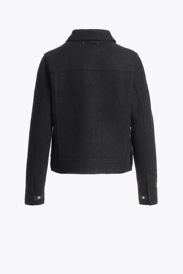 Parajumpers AMALU - WOOL JACKET BLACK 26WMPWJKLV31P690541