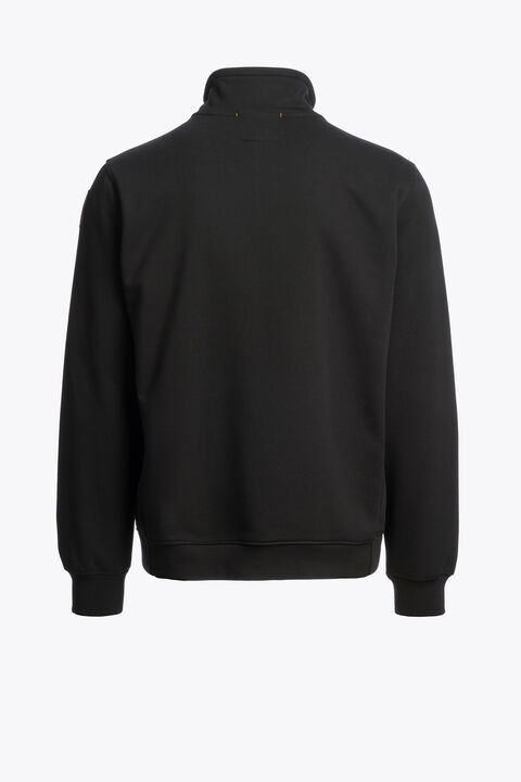 Parajumpers THURN - FULL-ZIP SWEATSHIRT BLACK 26WMPMFLRE02P370541