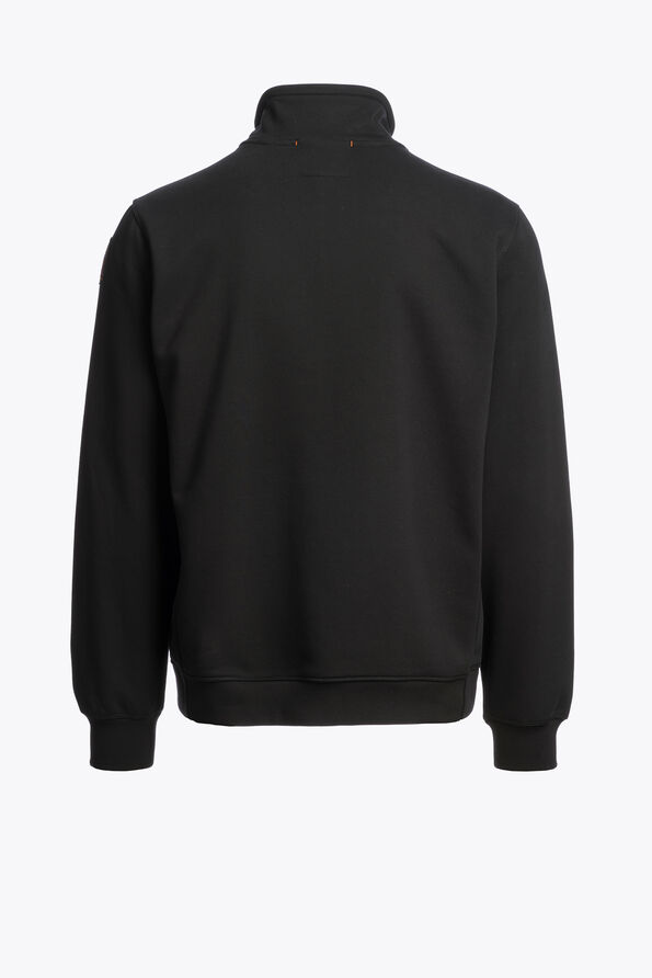 Parajumpers THURN - FULL-ZIP SWEATSHIRT BLACK 26WMPMFLRE02P370541