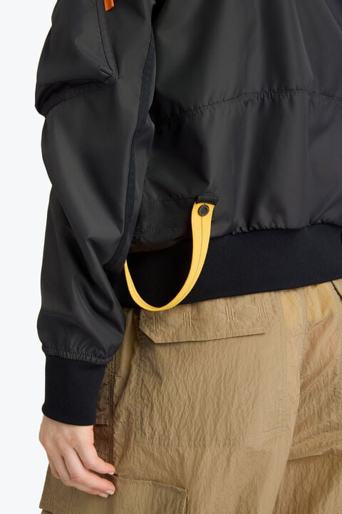 Parajumpers GOBI - HOODED BOMBER OFF-BLACK 26SMPWJKMA31P500600