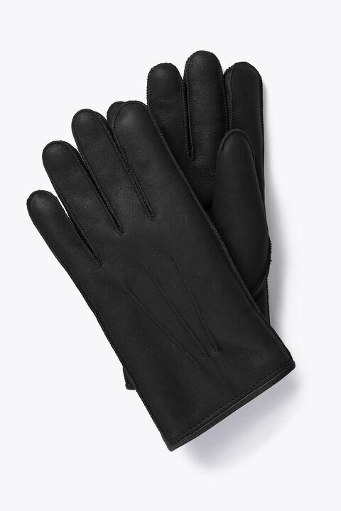 Parajumpers SHEARLING - GLOVES BLACK 25WMPAGLGL11PAD0541