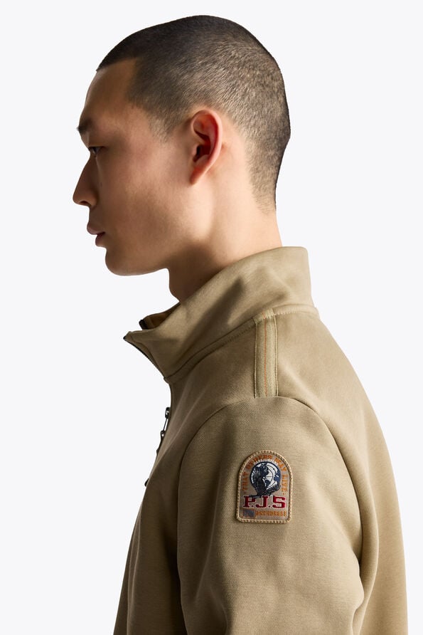 Parajumpers BROAD PEAK - HALF-ZIP FLEECE WARM IVORY 26WMPMFLEY20P160132