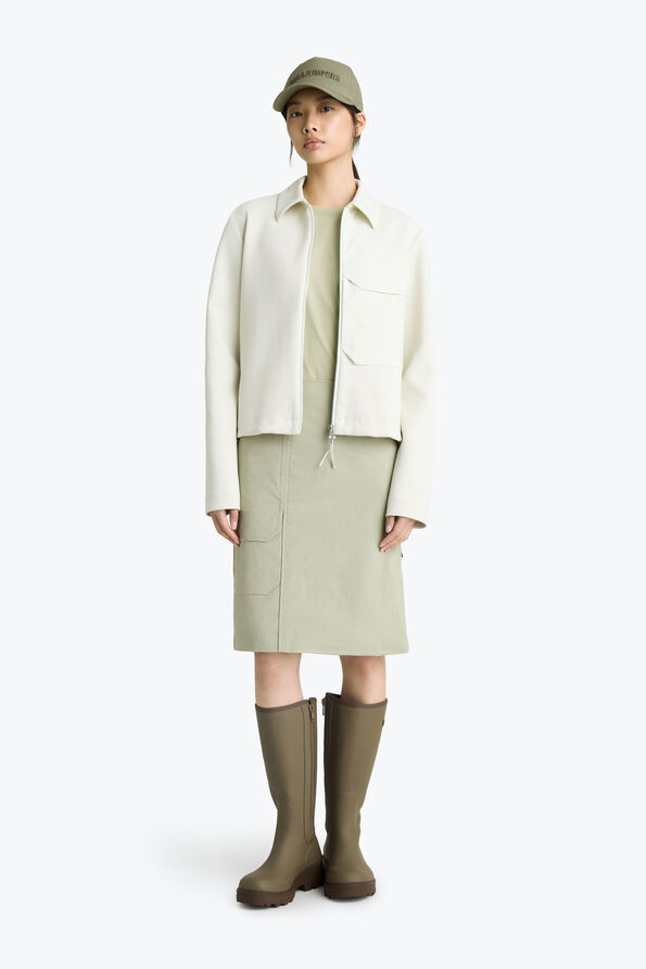 Parajumpers JELKA - FULL-ZIP SWEATSHIRT MOSSY CHALK 26SMPWFLTZ32P790277