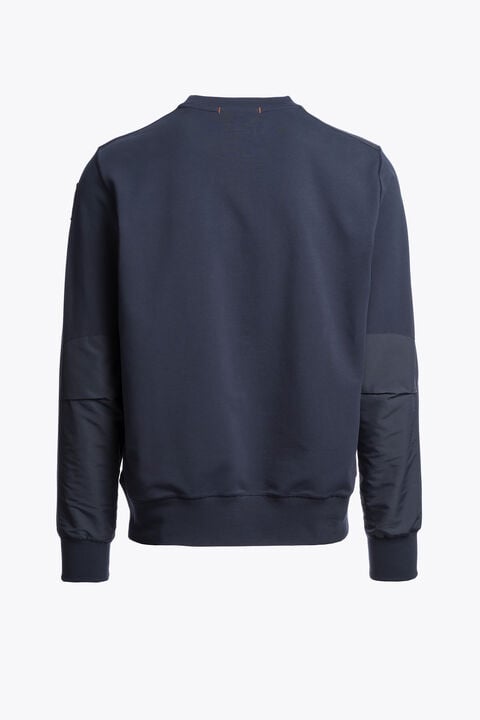Parajumpers FERGUS - CREWNECK SWEAT INK BLUE 26SMPMFLRE01P350571