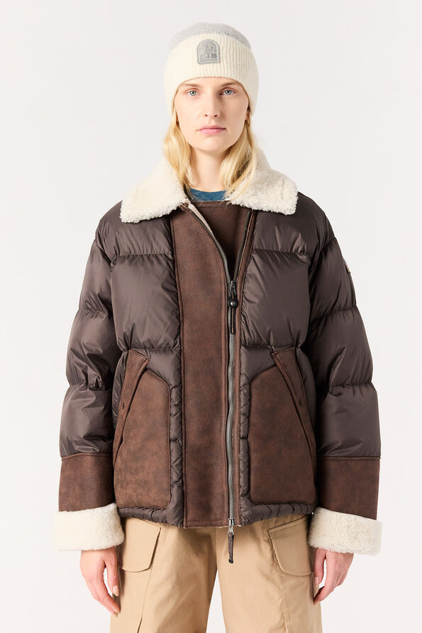 Parajumpers CHYNA - SHORT PUFFER EARTH BROWN 25WMPWJKHN31P690109