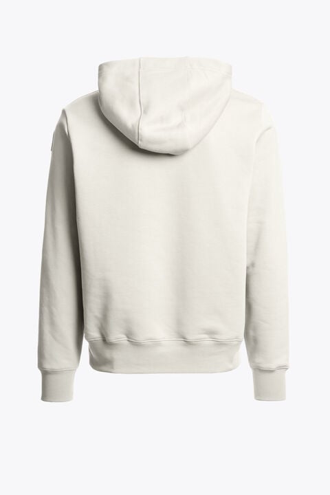 Parajumpers EVEREST - HOODED SWEATSHIRT WARM IVORY 26WMPMFLEY22P160132