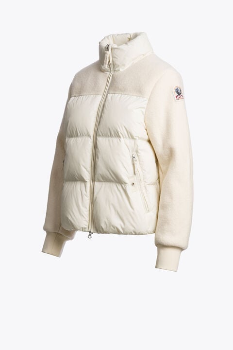 Parajumpers SABOGA - HYBRID JACKET WARM IVORY 26WMPWHYLV32P690132