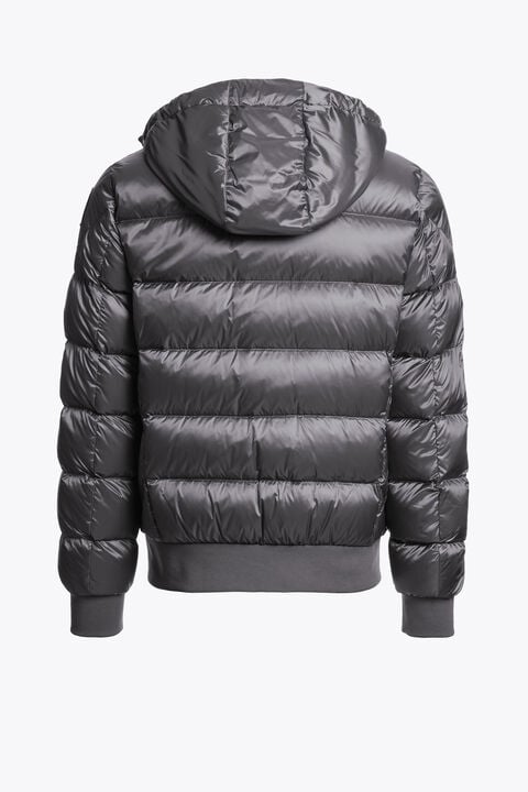 Parajumpers PHARRELL - HOODED BOMBER PEWTER 26WMPMPUSX13P070735