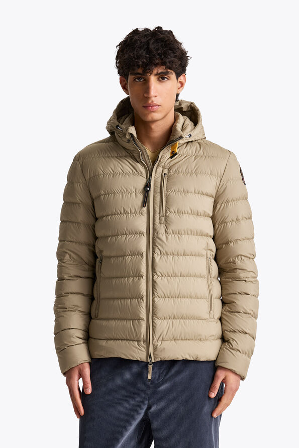 Parajumpers LAST MINUTE - HOODED DOWN JACKET MUTED KHAKI 26WMPMPUSL02P090136