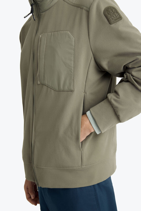 Parajumpers DOUGLAS - HYBRIDE SWEAT BLACK 26SMPMHYTV02P400541