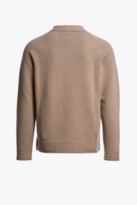 Parajumpers PENNOCK - CREWNECK SWEATER KHAKI 26WMPMKNNK02P290530
