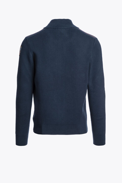 Parajumpers MANNY - FULL-ZIP CARDIGAN BLUE NAVY 25WMPMKNRG02P470316