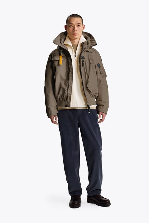 Parajumpers GOBI - HOODED BOMBER SLATE MUD 26WMPMJKMA01P010128