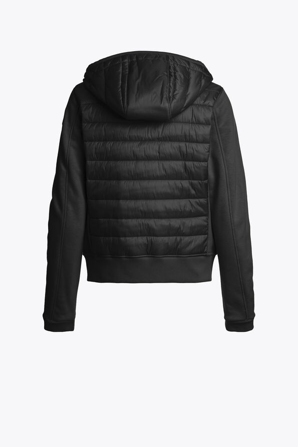 Parajumpers FORTUNE - HYBRID FLEECE BLACK 25WMPWHYFP35P840541