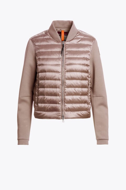 Parajumpers KALYSTA - HYBRID SWEATSHIRT MAUVE GREY 26WMPWHYFP30P630121