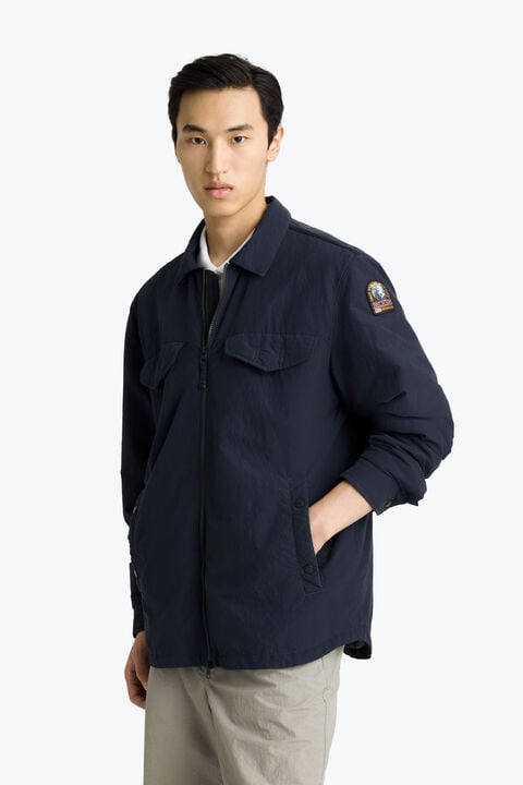 Parajumpers EVANDER - PADDED OVERSHIRT BLUE NAVY 26SMPMOSDU01P140316