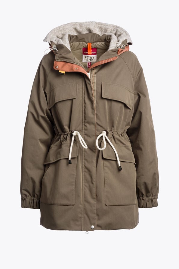 Parajumpers NARUSE - HOODED PARKA SLATE MUD - TANDORI 26WMPWJKBI32P66B070