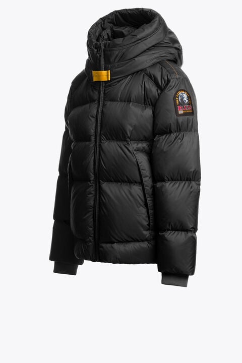 Parajumpers TYRIK - HOODED JACKET BLACK 26WMPBPUEN62PBB0541