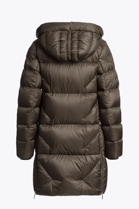 Parajumpers JANET - PIUMINO CON CAPPUCCIO ANTIQUE BRONZE 26WMPWPUHY33P570536